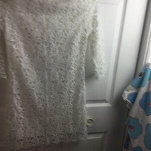 Elegant White Lace Dress